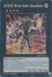 D/D/D Wise King Solomon - Doom of Dimensions - YuGiOh card