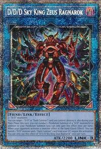 D/D/D Sky King Zeus Ragnarok (Starlight Rare) - Doom of Dimensions - YuGiOh card