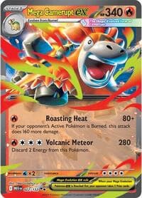 Mega Camerupt ex - ME01: Mega Evolution - Pokemon card