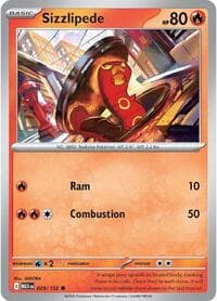 Sizzlipede - ME01: Mega Evolution - Pokemon card