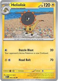 Heliolisk - ME01: Mega Evolution - Pokemon card