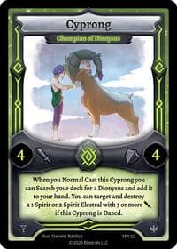 Cyprong - Champion of Dionysus - Organized Play Series 4 - Elestrals card