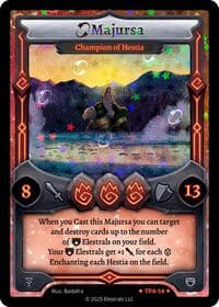 Majursa - Champion of Hestia - Organized Play Series 4 - Elestrals card