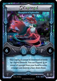 Capregal - Champion of Aphrodite (Serialized) - Organized Play Series 4 - Elestrals card