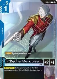 Zechs Merquise (Championship Participation Pack 01) - Gundam Promotional Cards - Gundam Card Game card