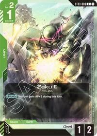 Zaku II (Championship Participation Pack 01) - Gundam Promotional Cards - Gundam Card Game card