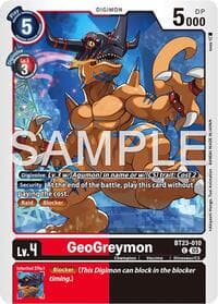 GeoGreymon - Hackers' Slumber - Digimon Card Game card