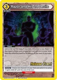 Razor and His 14 Devils - UEX04BT: HUNTER X HUNTER Vol.2 Release Event Cards - Union Arena card
