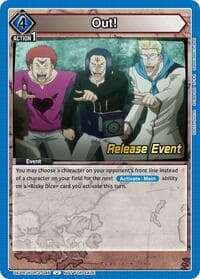 Out! - UEX04BT: HUNTER X HUNTER Vol.2 Release Event Cards - Union Arena card