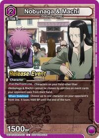 Nobunaga & Machi - UEX04BT: HUNTER X HUNTER Vol.2 Release Event Cards - Union Arena card