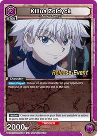 Killua Zoldyck (058) - UEX04BT: HUNTER X HUNTER Vol.2 Release Event Cards - Union Arena card
