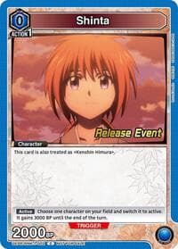 Shinta - UE11BT: Rurouni Kenshin Release Event Cards - Union Arena card