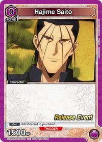 Hajime Saito (035) - UE11BT: Rurouni Kenshin Release Event Cards - Union Arena card