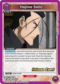Hajime Saito (036) - UE11BT: Rurouni Kenshin Release Event Cards - Union Arena card