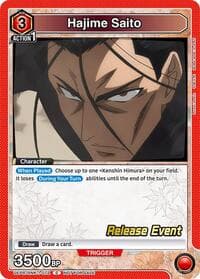 Hajime Saito (072) - UE11BT: Rurouni Kenshin Release Event Cards - Union Arena card