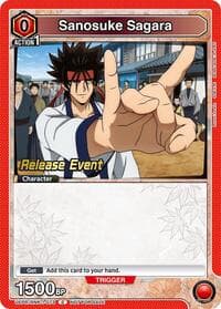 Sanosuke Sagara (073) - UE11BT: Rurouni Kenshin Release Event Cards - Union Arena card