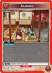 Akabeko - UE11BT: Rurouni Kenshin Release Event Cards - Union Arena card