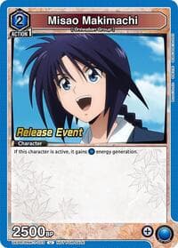 Misao Makimachi (023) - UE11BT: Rurouni Kenshin Release Event Cards - Union Arena card