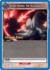 Kaiten Kenbu: Six Successions - UE11BT: Rurouni Kenshin Release Event Cards - Union Arena card