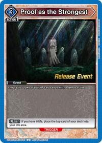 Proof as the Strongest - UE11BT: Rurouni Kenshin Release Event Cards - Union Arena card