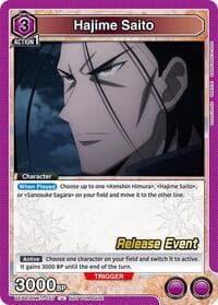 Hajime Saito (037) - UE11BT: Rurouni Kenshin Release Event Cards - Union Arena card