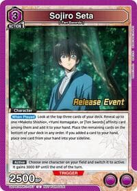 Sojiro Seta (057) - UE11BT: Rurouni Kenshin Release Event Cards - Union Arena card