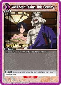 We'll Start Taking This Country - UE11BT: Rurouni Kenshin Release Event Cards - Union Arena card