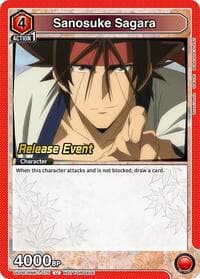 Sanosuke Sagara (075) - UE11BT: Rurouni Kenshin Release Event Cards - Union Arena card