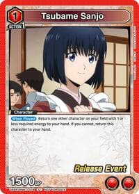 Tsubame Sanjo - UE11BT: Rurouni Kenshin Release Event Cards - Union Arena card