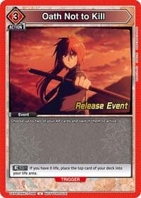 Oath Not to Kill - UE11BT: Rurouni Kenshin Release Event Cards - Union Arena card