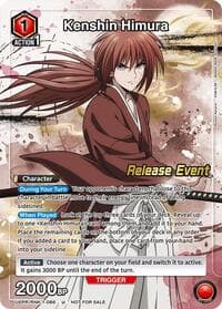 Kenshin Himura (Release Event Participation) - UE11BT: Rurouni Kenshin Release Event Cards - Union Arena card