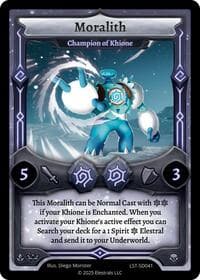 Moralith - Champion of Khione - Divine Champions: Lifestream Starter Decks - Elestrals card