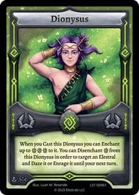 Dionysus - Divine Champions: Lifestream Starter Decks - Elestrals card