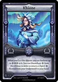 Khione - Divine Champions: Lifestream Starter Decks - Elestrals card
