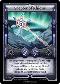 Scepter of Khione - Divine Champions: Lifestream Starter Decks - Elestrals card