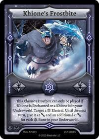 Khione's Frostbite - Divine Champions: Lifestream Starter Decks - Elestrals card
