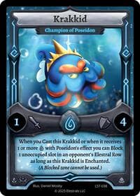 Krakkid - Champion of Poseidon - Divine Champions: Lifestream - Elestrals card