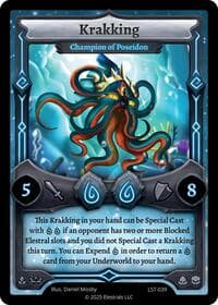 Krakking - Champion of Poseidon - Divine Champions: Lifestream - Elestrals card