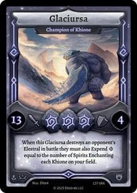 Glaciursa - Champion of Khione - Divine Champions: Lifestream - Elestrals card