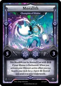 Moralith - Champion of Khione - Divine Champions: Lifestream - Elestrals card