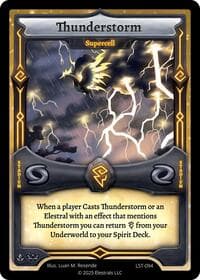 Thunderstorm - Supercell - Divine Champions: Lifestream - Elestrals card