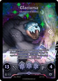 Glaciursa - Champion of Khione (Full Art) - Divine Champions: Lifestream - Elestrals card