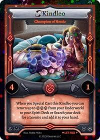 Kindleo - Champion of Hestia (Stellar) - Divine Champions: Lifestream - Elestrals card