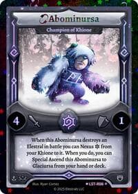 Abominursa - Champion of Khione (Stellar) - Divine Champions: Lifestream - Elestrals card