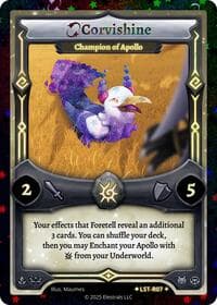 Corvishine - Champion of Apollo (Stellar) - Divine Champions: Lifestream - Elestrals card