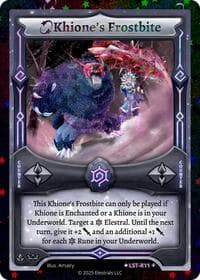 Khione's Frostbite (Stellar) - Divine Champions: Lifestream - Elestrals card
