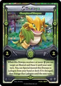 Drataya - Champion of Dionysus (Serialized) - Divine Champions: Lifestream - Elestrals card