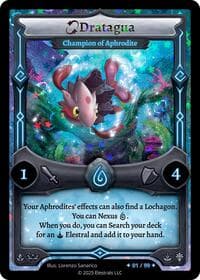 Dratagua - Champion of Aphrodite (Serialized) - Divine Champions: Lifestream - Elestrals card