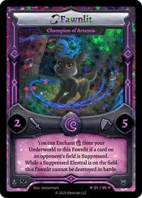 Fawnlit - Champion of Artemis (Serialized) - Divine Champions: Lifestream - Elestrals card
