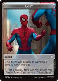 Copy // Human Citizen Double-Sided Token - Marvel's Spider-Man - Magic: The Gathering card